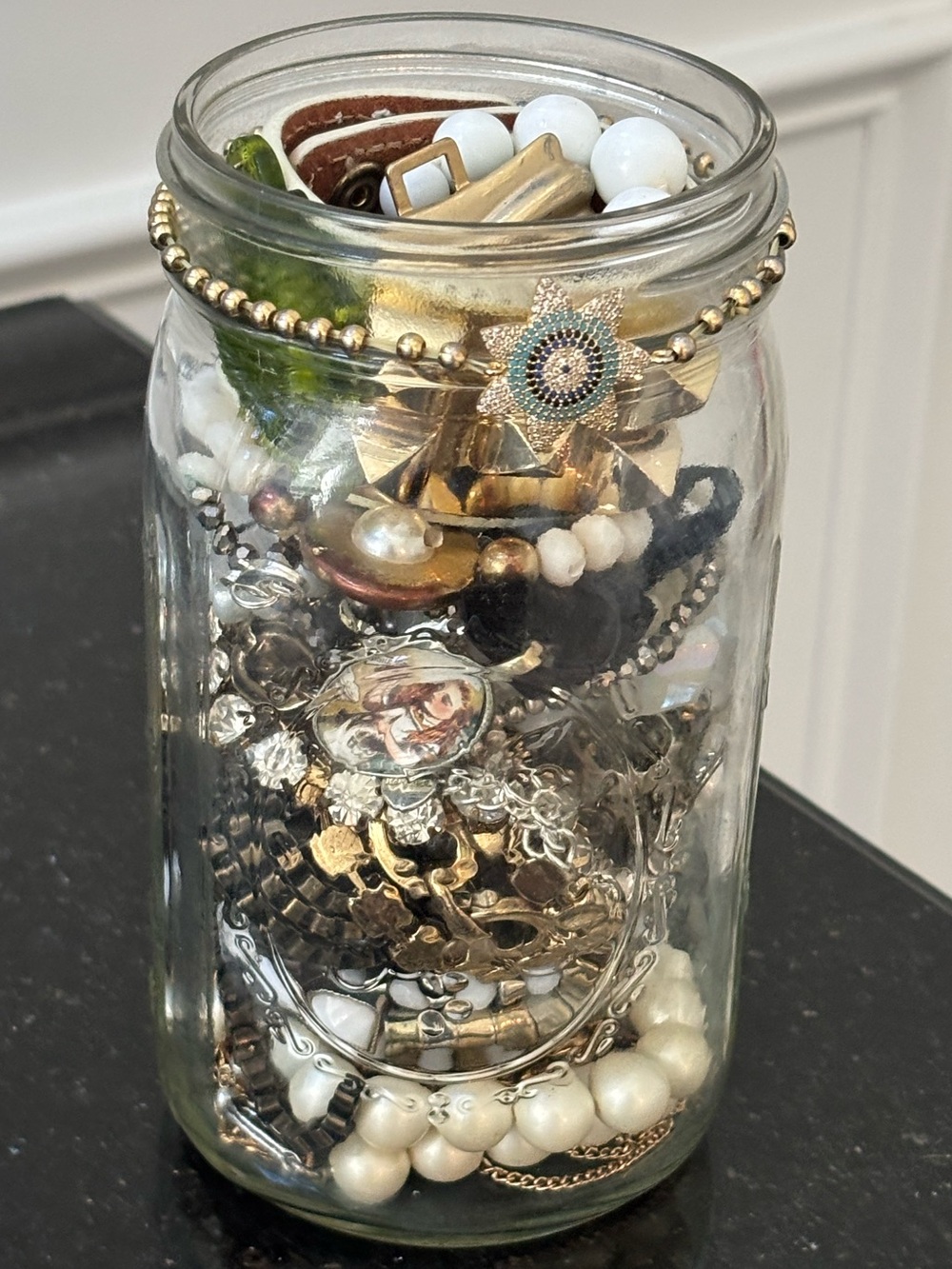 Stylish mystery Jewelry Jar